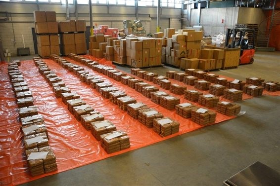 Drugs seized at the port of Rotterdam